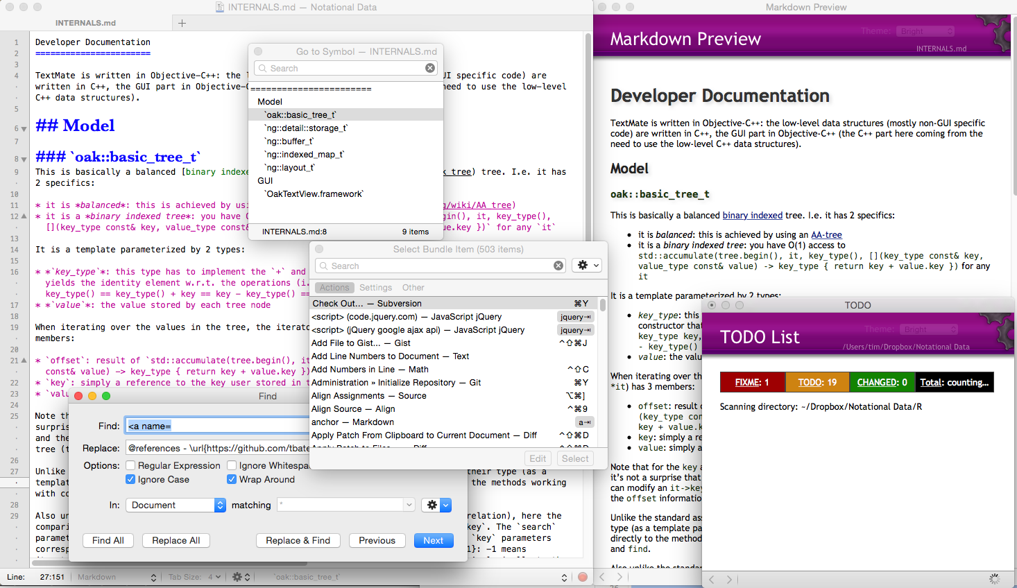 TextMate screenshot