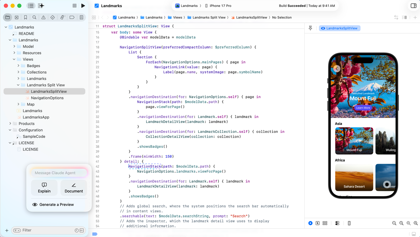 Xcode screenshot